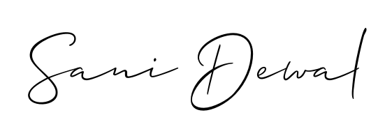 Looking for an artistic signature for Sani Dewal? The Allison_Script calligraphy style gives a sophisticated flow suitable for business cards and emails. Sani Dewal signature style 2 images and pictures png