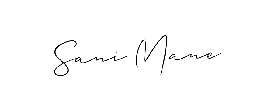 How to Draw Sani Mane signature style? Allison_Script is a latest design signature styles for name Sani Mane. Sani Mane signature style 2 images and pictures png