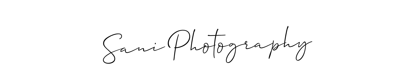 Make a beautiful signature design for name Sani Photography. Use this online signature maker to create a handwritten signature for free. Sani Photography signature style 2 images and pictures png