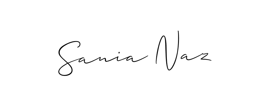 Make a short Sania Naz signature style. Manage your documents anywhere anytime using Allison_Script. Create and add eSignatures, submit forms, share and send files easily. Sania Naz signature style 2 images and pictures png