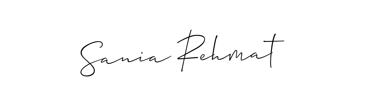 Make a short Sania Rehmat signature style. Manage your documents anywhere anytime using Allison_Script. Create and add eSignatures, submit forms, share and send files easily. Sania Rehmat signature style 2 images and pictures png