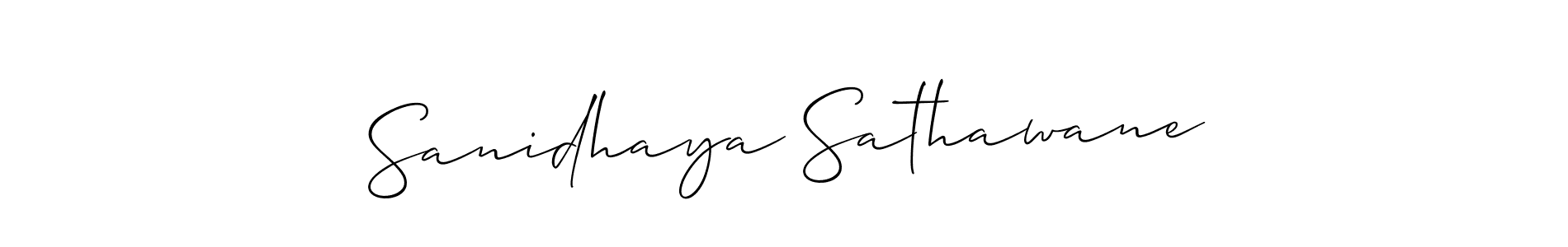 Make a beautiful signature design for name Sanidhaya Sathawane. Use this online signature maker to create a handwritten signature for free. Sanidhaya Sathawane signature style 2 images and pictures png