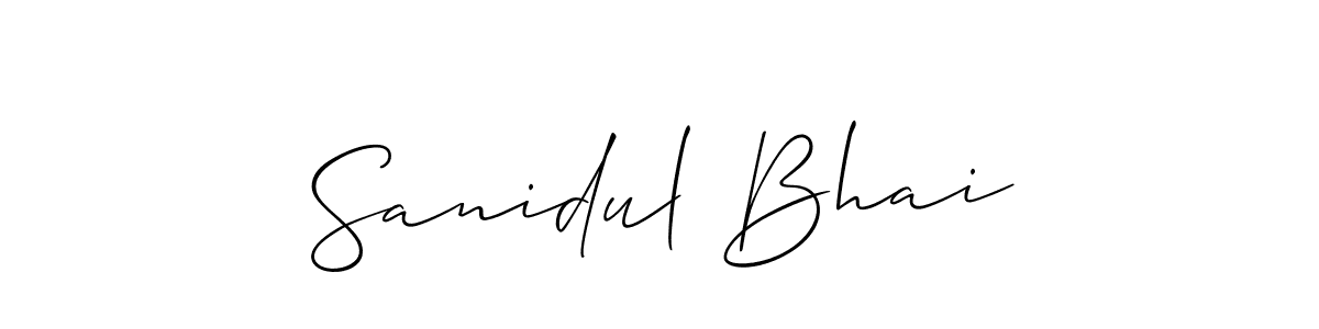 Once you've used our free online signature maker to create your best signature Allison_Script style, it's time to enjoy all of the benefits that Sanidul Bhai name signing documents. Sanidul Bhai signature style 2 images and pictures png