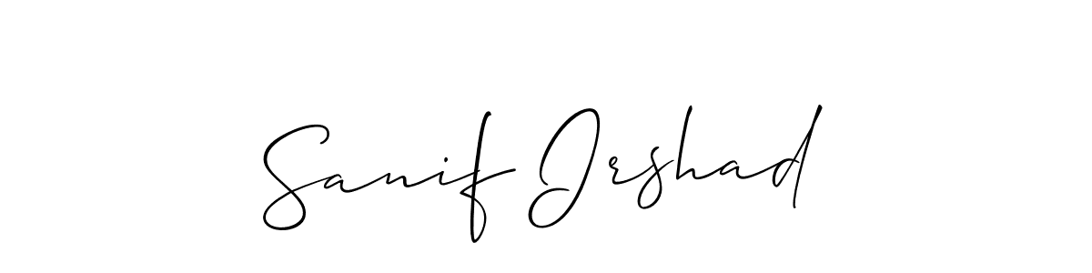 You can use this online signature creator to create a handwritten signature for the name Sanif Irshad. This is the best online autograph maker. Sanif Irshad signature style 2 images and pictures png