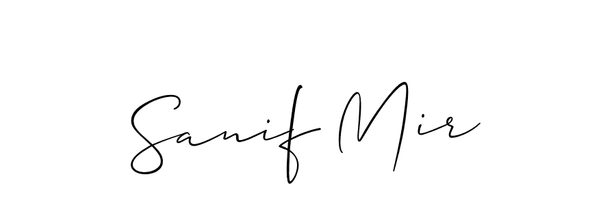 How to Draw Sanif Mir signature style? Allison_Script is a latest design signature styles for name Sanif Mir. Sanif Mir signature style 2 images and pictures png