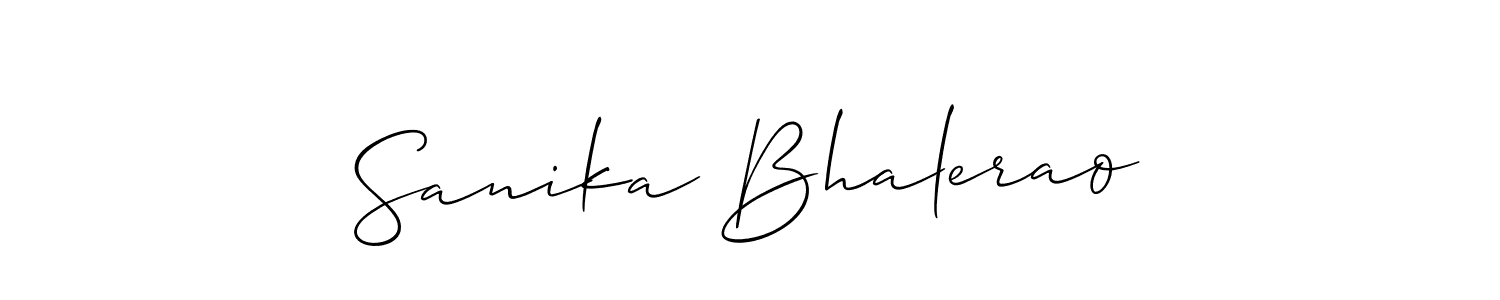 It looks lik you need a new signature style for name Sanika Bhalerao. Design unique handwritten (Allison_Script) signature with our free signature maker in just a few clicks. Sanika Bhalerao signature style 2 images and pictures png