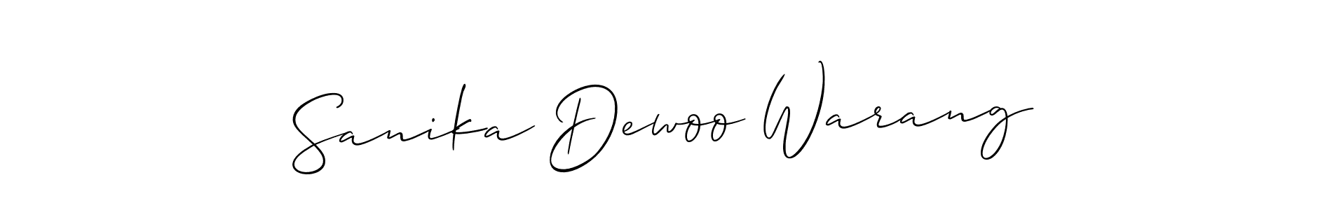 Similarly Allison_Script is the best handwritten signature design. Signature creator online .You can use it as an online autograph creator for name Sanika Dewoo Warang. Sanika Dewoo Warang signature style 2 images and pictures png