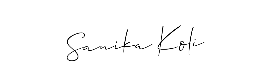 Make a beautiful signature design for name Sanika Koli. Use this online signature maker to create a handwritten signature for free. Sanika Koli signature style 2 images and pictures png