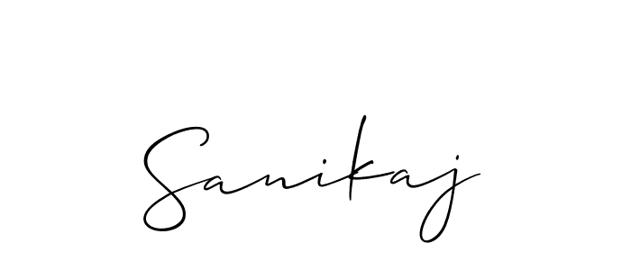 Best and Professional Signature Style for Sanikaj. Allison_Script Best Signature Style Collection. Sanikaj signature style 2 images and pictures png