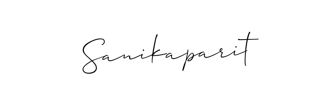 It looks lik you need a new signature style for name Sanikaparit. Design unique handwritten (Allison_Script) signature with our free signature maker in just a few clicks. Sanikaparit signature style 2 images and pictures png