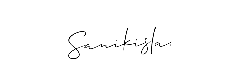 Here are the top 10 professional signature styles for the name Sanikisla.. These are the best autograph styles you can use for your name. Sanikisla. signature style 2 images and pictures png