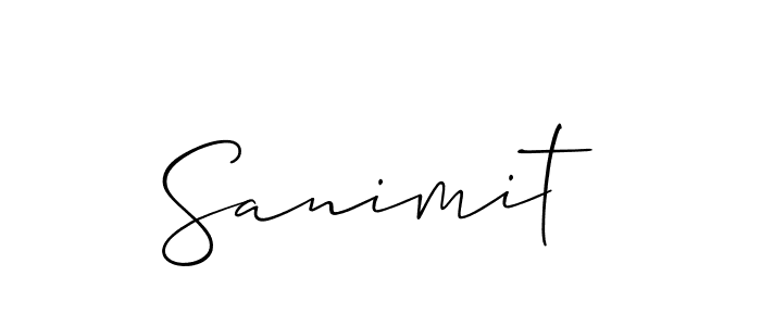 Once you've used our free online signature maker to create your best signature Allison_Script style, it's time to enjoy all of the benefits that Sanimit name signing documents. Sanimit signature style 2 images and pictures png