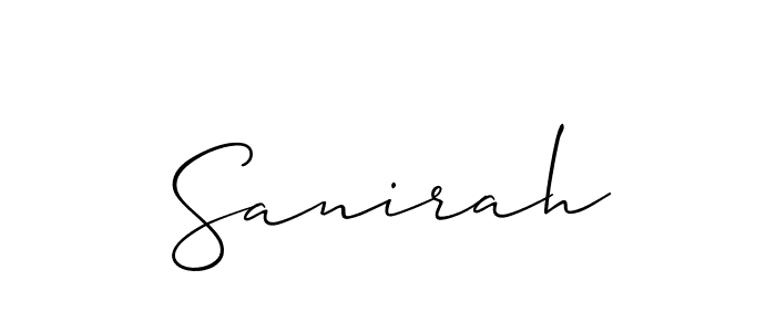Check out images of Autograph of Sanirah name. Actor Sanirah Signature Style. Allison_Script is a professional sign style online. Sanirah signature style 2 images and pictures png