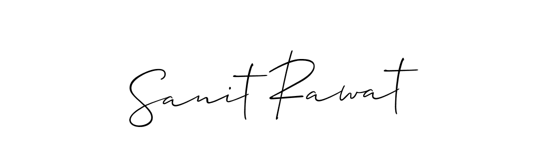 Create a beautiful signature design for name Sanit Rawat. With this signature (Allison_Script) fonts, you can make a handwritten signature for free. Sanit Rawat signature style 2 images and pictures png
