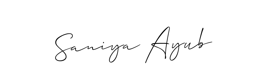 Check out images of Autograph of Saniya Ayub name. Actor Saniya Ayub Signature Style. Allison_Script is a professional sign style online. Saniya Ayub signature style 2 images and pictures png