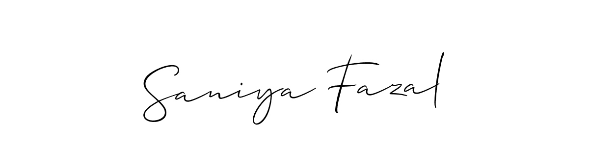 This is the best signature style for the Saniya Fazal name. Also you like these signature font (Allison_Script). Mix name signature. Saniya Fazal signature style 2 images and pictures png