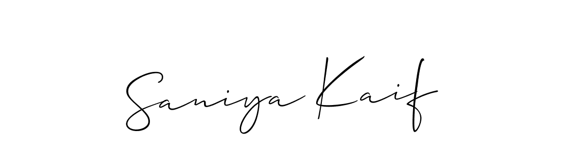 Make a beautiful signature design for name Saniya Kaif. Use this online signature maker to create a handwritten signature for free. Saniya Kaif signature style 2 images and pictures png