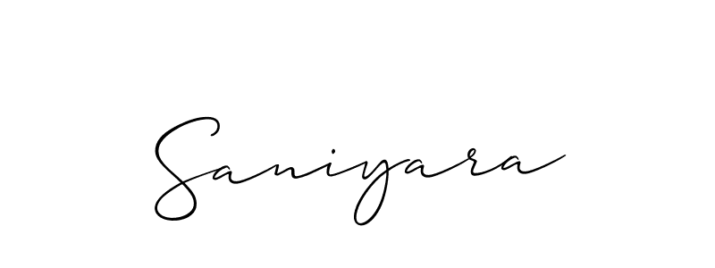 How to Draw Saniyara signature style? Allison_Script is a latest design signature styles for name Saniyara. Saniyara signature style 2 images and pictures png
