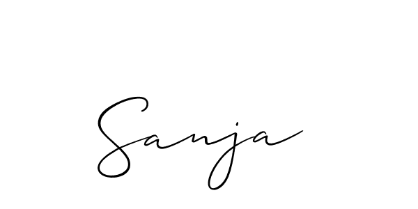 if you are searching for the best signature style for your name Sanja . so please give up your signature search. here we have designed multiple signature styles  using Allison_Script. Sanja  signature style 2 images and pictures png