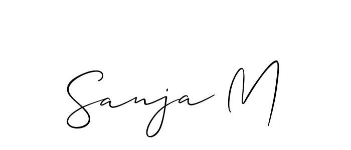 Design your own signature with our free online signature maker. With this signature software, you can create a handwritten (Allison_Script) signature for name Sanja M. Sanja M signature style 2 images and pictures png