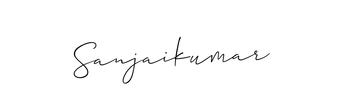 if you are searching for the best signature style for your name Sanjaikumar. so please give up your signature search. here we have designed multiple signature styles  using Allison_Script. Sanjaikumar signature style 2 images and pictures png