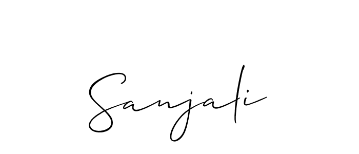 This is the best signature style for the Sanjali name. Also you like these signature font (Allison_Script). Mix name signature. Sanjali signature style 2 images and pictures png