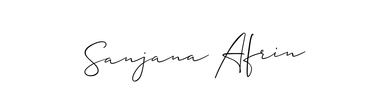 How to make Sanjana Afrin signature? Allison_Script is a professional autograph style. Create handwritten signature for Sanjana Afrin name. Sanjana Afrin signature style 2 images and pictures png