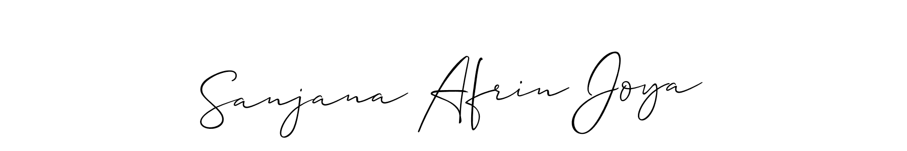 Similarly Allison_Script is the best handwritten signature design. Signature creator online .You can use it as an online autograph creator for name Sanjana Afrin Joya. Sanjana Afrin Joya signature style 2 images and pictures png