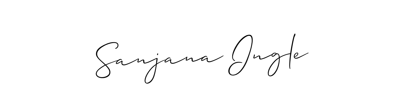 It looks lik you need a new signature style for name Sanjana Ingle. Design unique handwritten (Allison_Script) signature with our free signature maker in just a few clicks. Sanjana Ingle signature style 2 images and pictures png