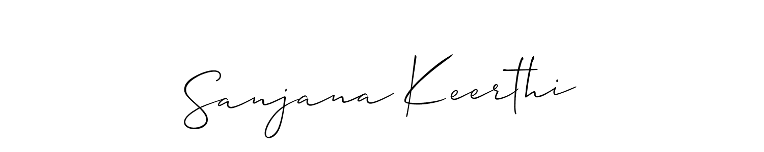 How to Draw Sanjana Keerthi signature style? Allison_Script is a latest design signature styles for name Sanjana Keerthi. Sanjana Keerthi signature style 2 images and pictures png