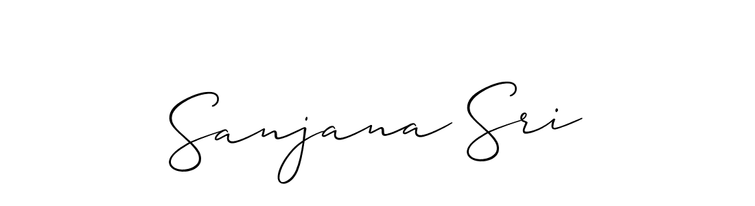 Sanjana Sri stylish signature style. Best Handwritten Sign (Allison_Script) for my name. Handwritten Signature Collection Ideas for my name Sanjana Sri. Sanjana Sri signature style 2 images and pictures png