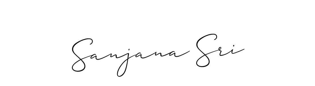 Sanjana Sri stylish signature style. Best Handwritten Sign (Allison_Script) for my name. Handwritten Signature Collection Ideas for my name Sanjana Sri. Sanjana Sri signature style 2 images and pictures png