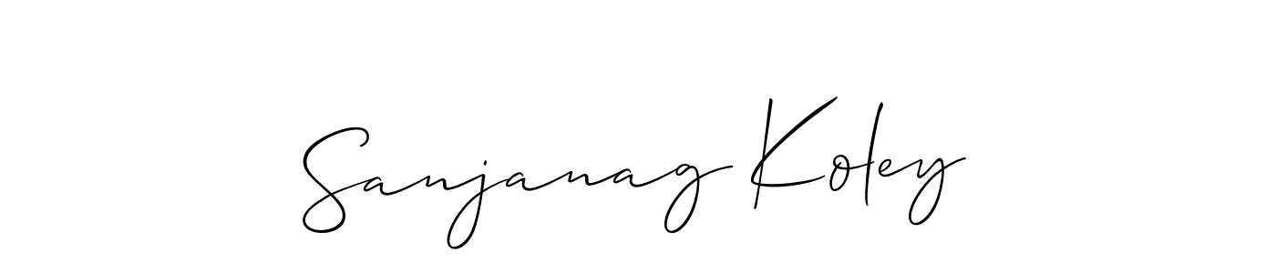 Here are the top 10 professional signature styles for the name Sanjanag Koley. These are the best autograph styles you can use for your name. Sanjanag Koley signature style 2 images and pictures png
