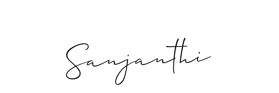 Allison_Script is a professional signature style that is perfect for those who want to add a touch of class to their signature. It is also a great choice for those who want to make their signature more unique. Get Sanjanthi name to fancy signature for free. Sanjanthi signature style 2 images and pictures png