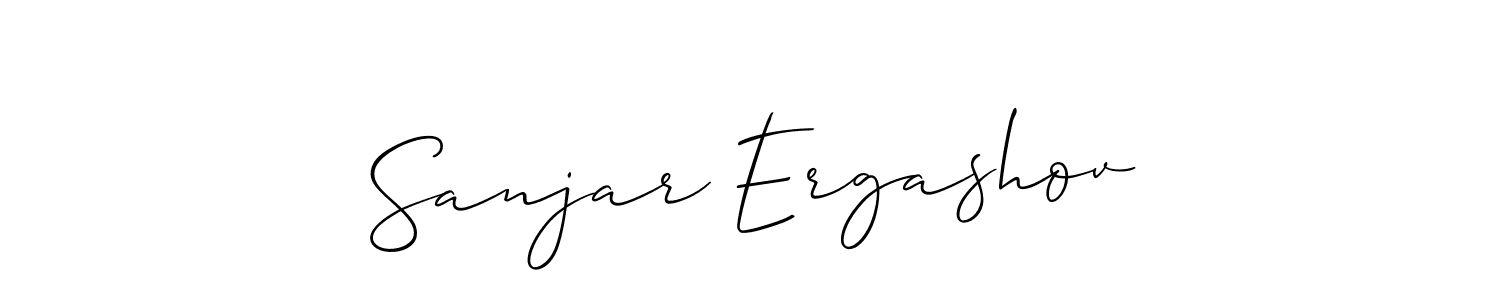 Also we have Sanjar Ergashov name is the best signature style. Create professional handwritten signature collection using Allison_Script autograph style. Sanjar Ergashov signature style 2 images and pictures png
