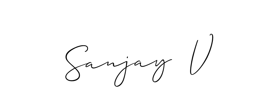 Once you've used our free online signature maker to create your best signature Allison_Script style, it's time to enjoy all of the benefits that Sanjay  V name signing documents. Sanjay  V signature style 2 images and pictures png