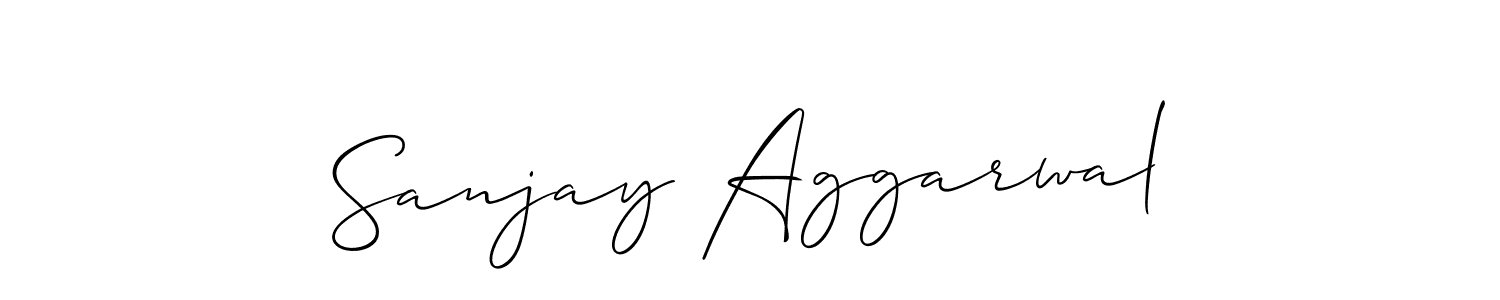 How to Draw Sanjay Aggarwal signature style? Allison_Script is a latest design signature styles for name Sanjay Aggarwal. Sanjay Aggarwal signature style 2 images and pictures png