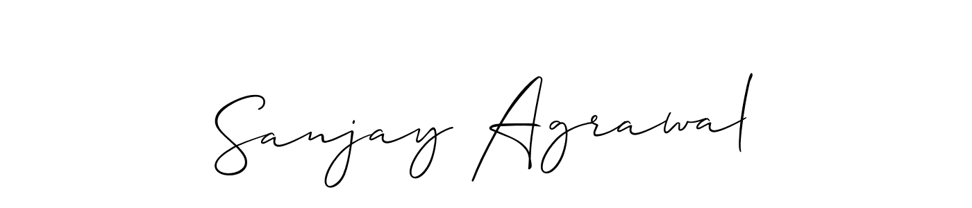 How to make Sanjay Agrawal signature? Allison_Script is a professional autograph style. Create handwritten signature for Sanjay Agrawal name. Sanjay Agrawal signature style 2 images and pictures png