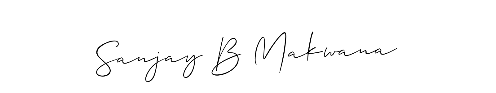 Make a beautiful signature design for name Sanjay B Makwana. Use this online signature maker to create a handwritten signature for free. Sanjay B Makwana signature style 2 images and pictures png