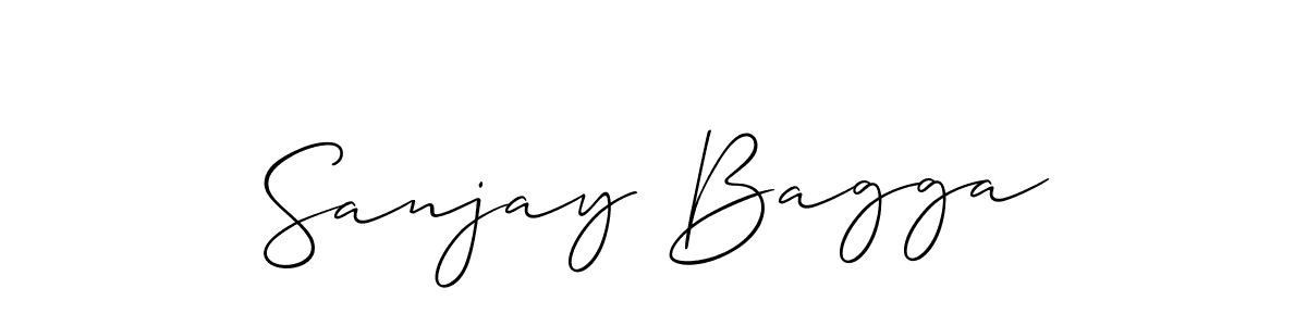 It looks lik you need a new signature style for name Sanjay Bagga. Design unique handwritten (Allison_Script) signature with our free signature maker in just a few clicks. Sanjay Bagga signature style 2 images and pictures png