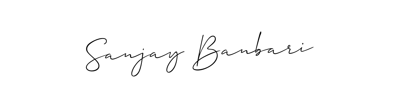Here are the top 10 professional signature styles for the name Sanjay Banbari. These are the best autograph styles you can use for your name. Sanjay Banbari signature style 2 images and pictures png