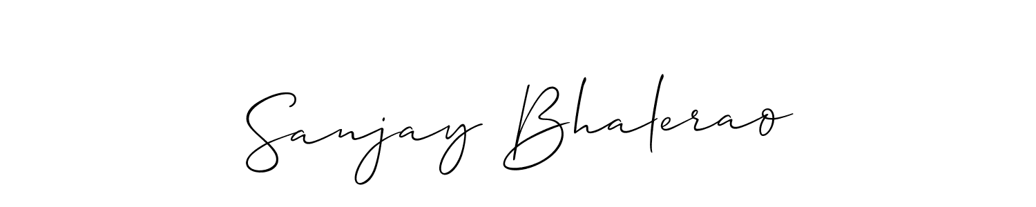 Create a beautiful signature design for name Sanjay Bhalerao. With this signature (Allison_Script) fonts, you can make a handwritten signature for free. Sanjay Bhalerao signature style 2 images and pictures png
