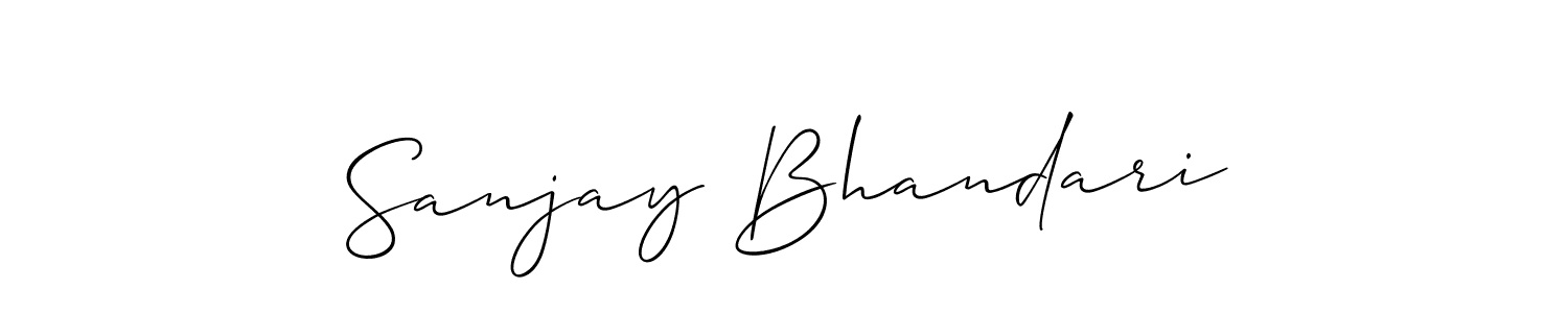 Make a beautiful signature design for name Sanjay Bhandari. Use this online signature maker to create a handwritten signature for free. Sanjay Bhandari signature style 2 images and pictures png