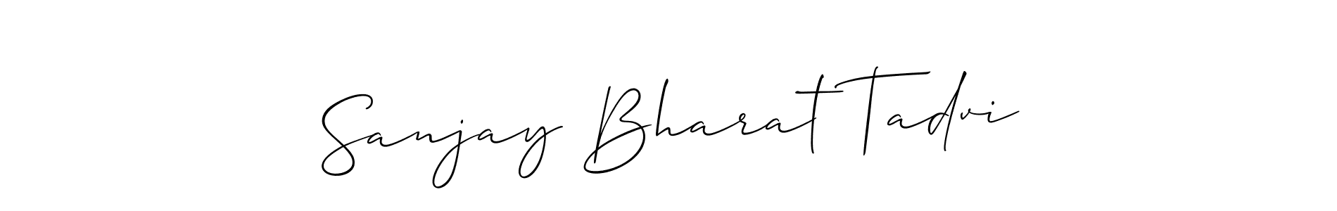 Similarly Allison_Script is the best handwritten signature design. Signature creator online .You can use it as an online autograph creator for name Sanjay Bharat Tadvi. Sanjay Bharat Tadvi signature style 2 images and pictures png