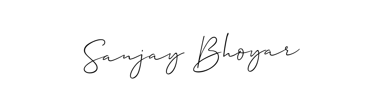 Sanjay Bhoyar stylish signature style. Best Handwritten Sign (Allison_Script) for my name. Handwritten Signature Collection Ideas for my name Sanjay Bhoyar. Sanjay Bhoyar signature style 2 images and pictures png