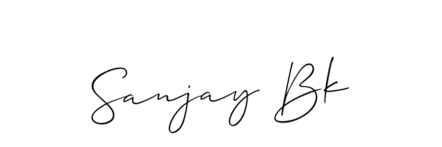 Similarly Allison_Script is the best handwritten signature design. Signature creator online .You can use it as an online autograph creator for name Sanjay Bk. Sanjay Bk signature style 2 images and pictures png