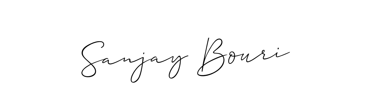 It looks lik you need a new signature style for name Sanjay Bouri. Design unique handwritten (Allison_Script) signature with our free signature maker in just a few clicks. Sanjay Bouri signature style 2 images and pictures png