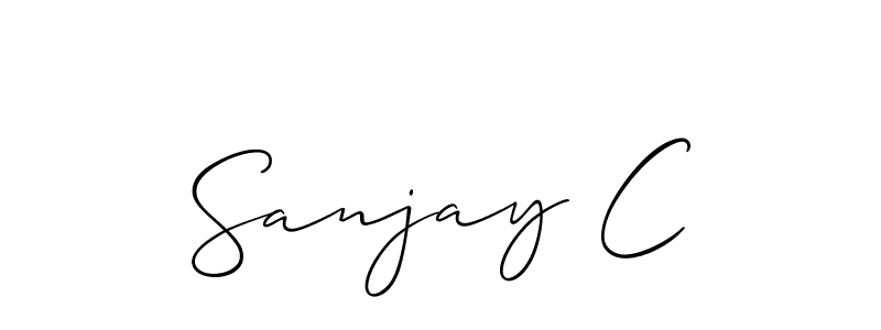 How to make Sanjay C signature? Allison_Script is a professional autograph style. Create handwritten signature for Sanjay C name. Sanjay C signature style 2 images and pictures png