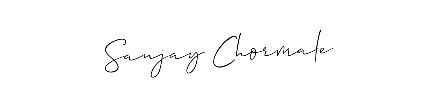 Design your own signature with our free online signature maker. With this signature software, you can create a handwritten (Allison_Script) signature for name Sanjay Chormale. Sanjay Chormale signature style 2 images and pictures png