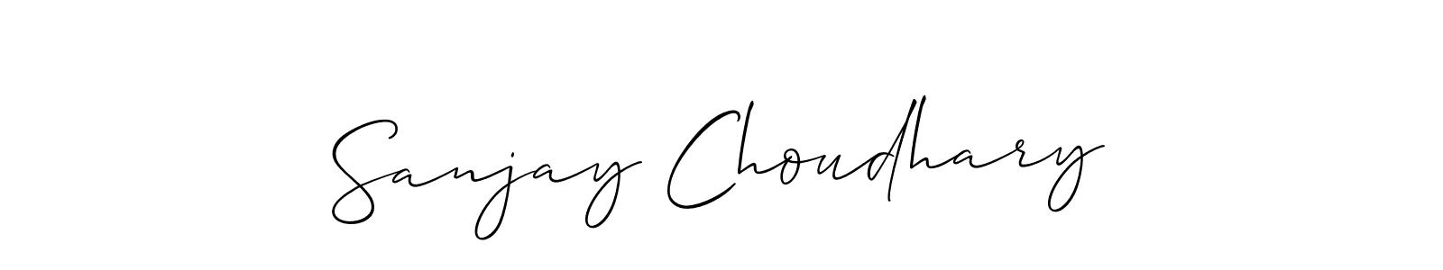 Also we have Sanjay Choudhary name is the best signature style. Create professional handwritten signature collection using Allison_Script autograph style. Sanjay Choudhary signature style 2 images and pictures png